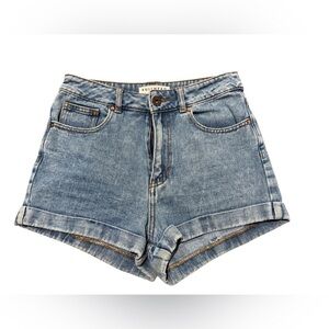 Bullhead Denim Mom Shorts Light Wash Juniors Size 7